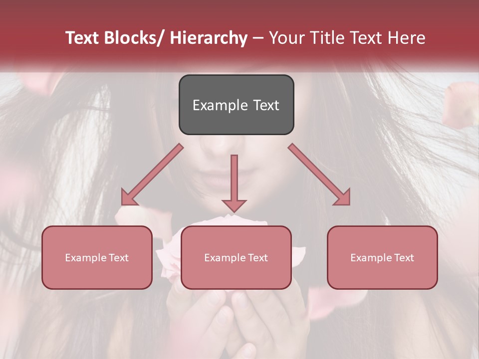 Beauty Female Rose PowerPoint Template