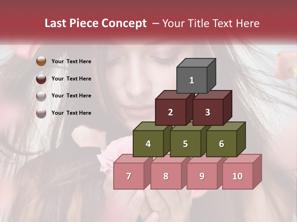 Beauty Female Rose PowerPoint Template