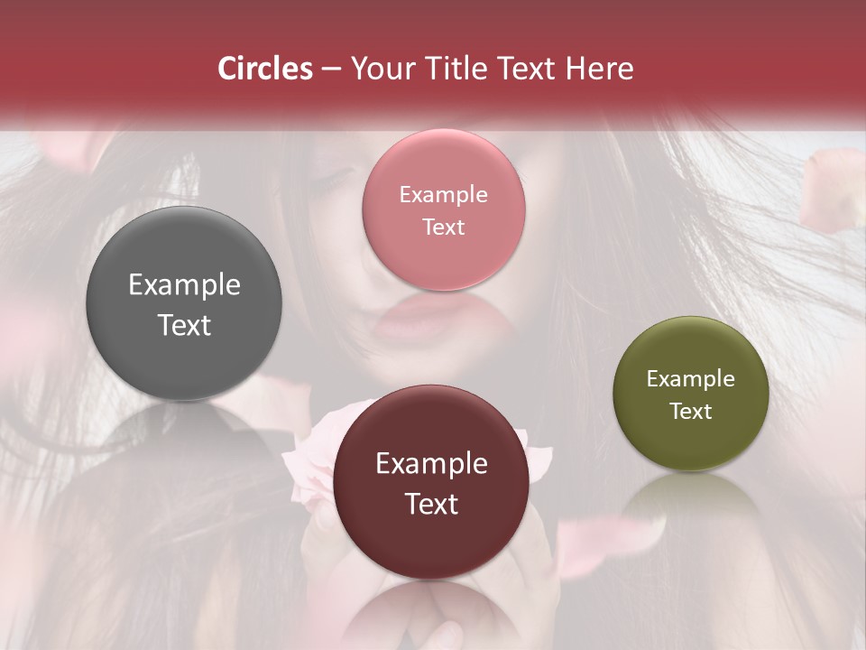 Beauty Female Rose PowerPoint Template