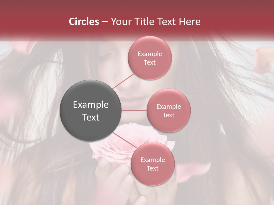 Beauty Female Rose PowerPoint Template
