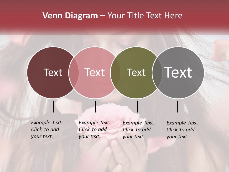 Beauty Female Rose PowerPoint Template