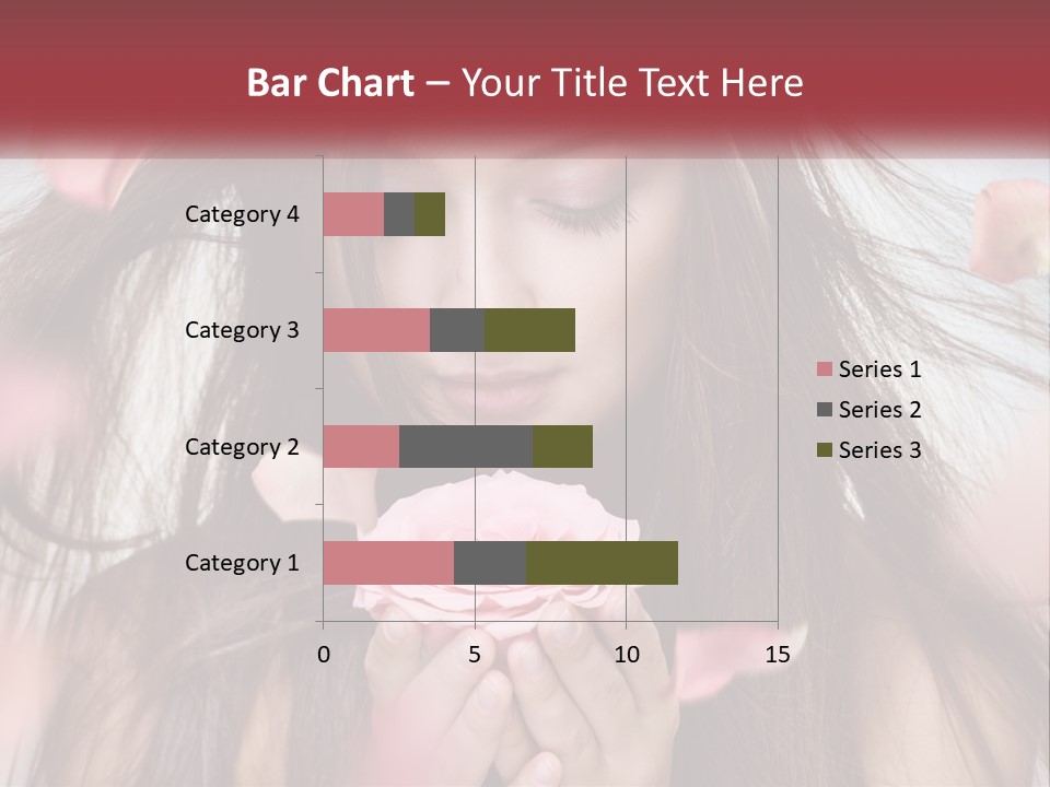 Beauty Female Rose PowerPoint Template