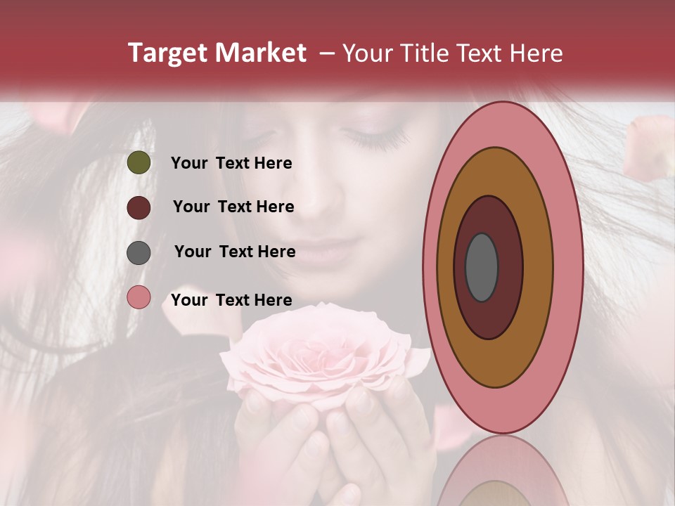 Beauty Female Rose PowerPoint Template