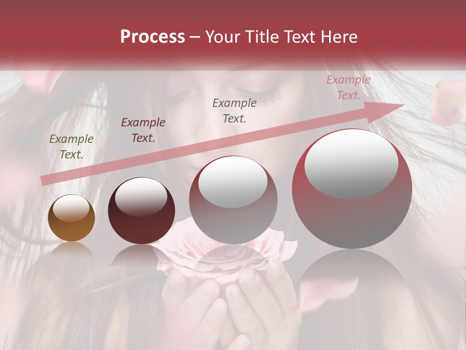 Beauty Female Rose PowerPoint Template