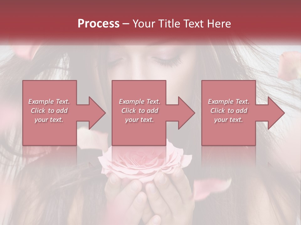 Beauty Female Rose PowerPoint Template