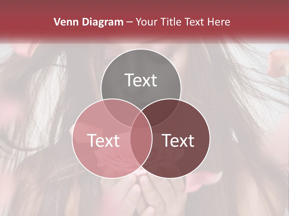 Beauty Female Rose PowerPoint Template