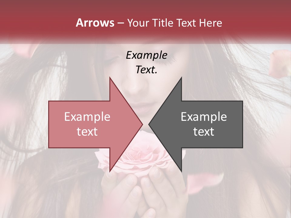 Beauty Female Rose PowerPoint Template