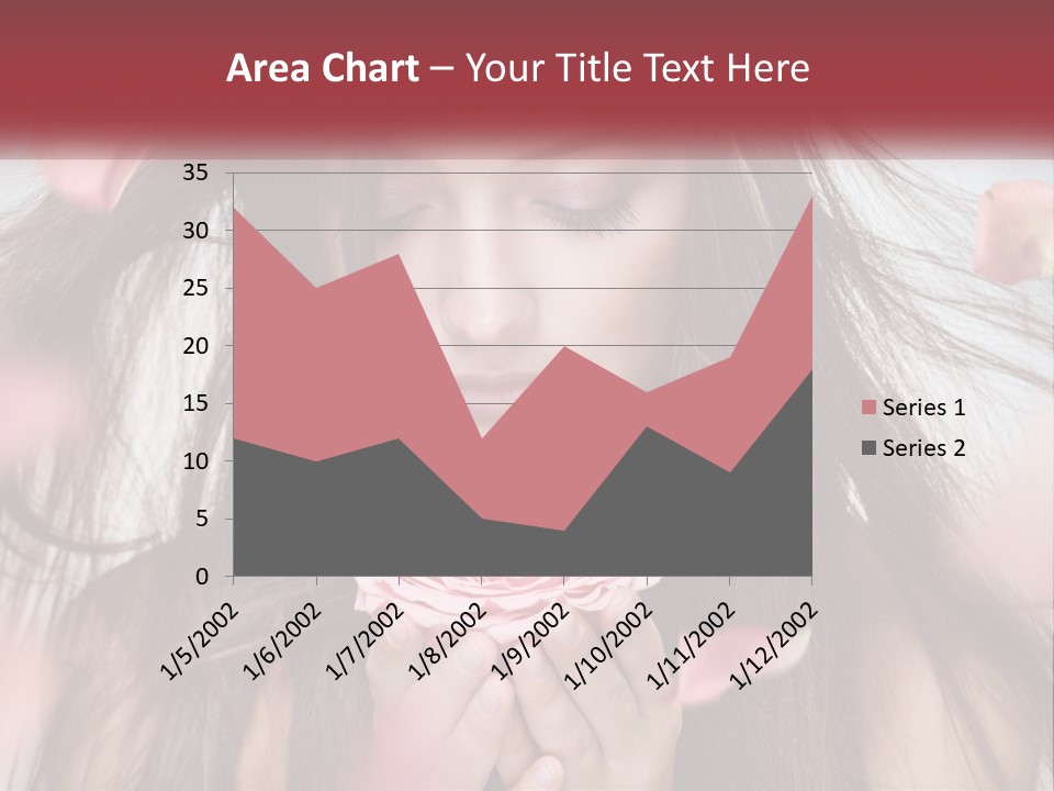 Beauty Female Rose PowerPoint Template