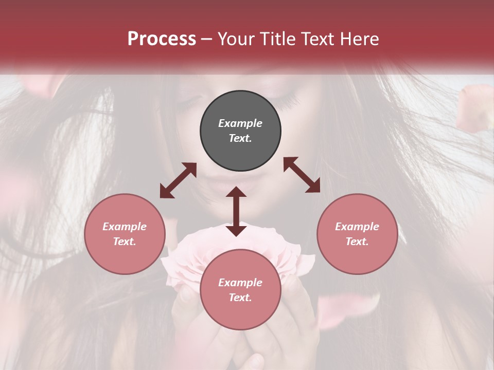 Beauty Female Rose PowerPoint Template