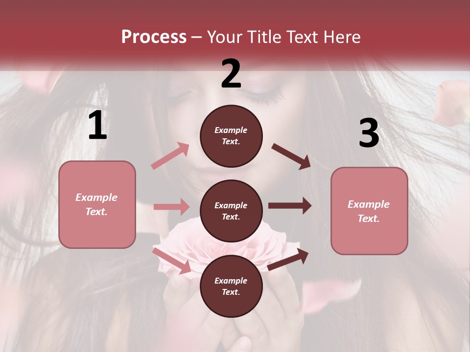 Beauty Female Rose PowerPoint Template