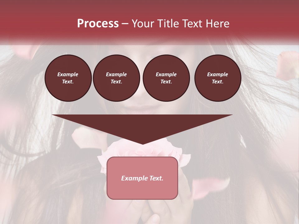 Beauty Female Rose PowerPoint Template