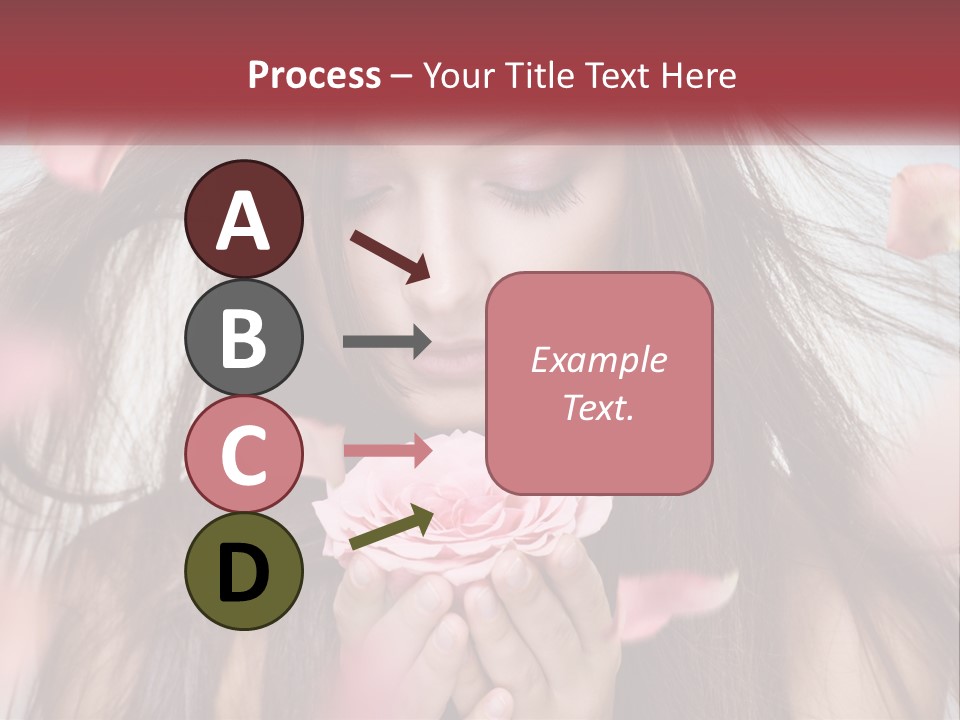 Beauty Female Rose PowerPoint Template