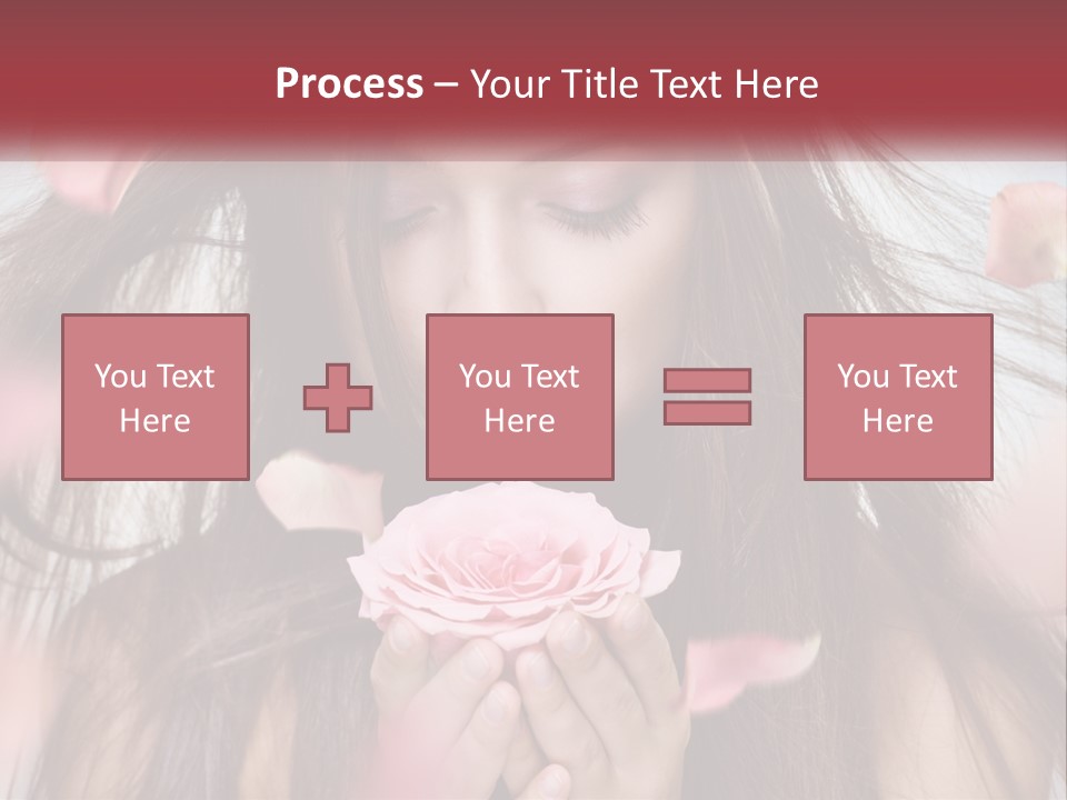 Beauty Female Rose PowerPoint Template