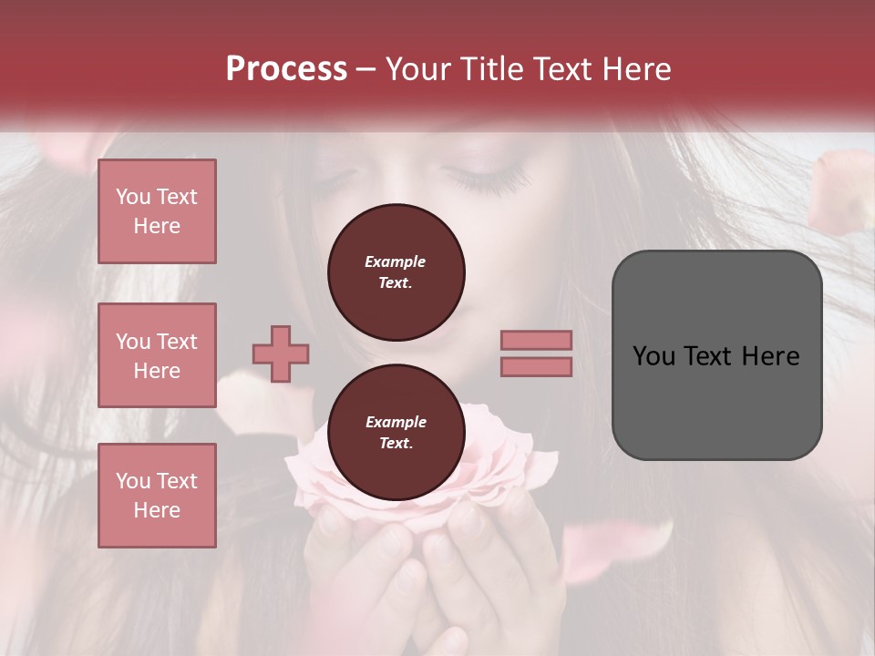 Beauty Female Rose PowerPoint Template