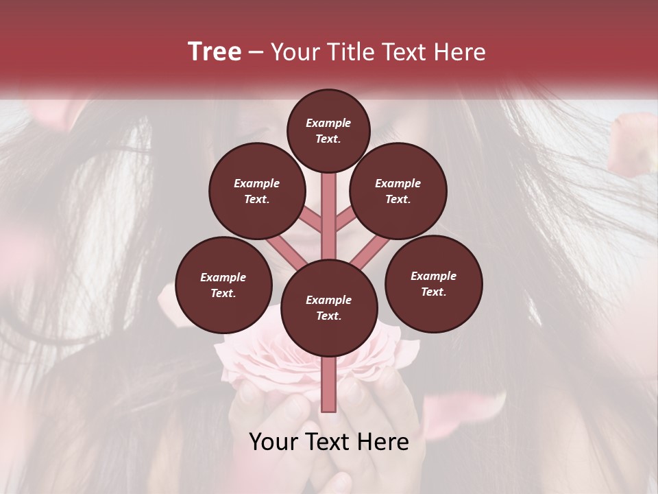 Beauty Female Rose PowerPoint Template