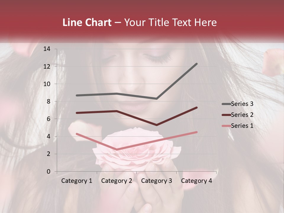 Beauty Female Rose PowerPoint Template
