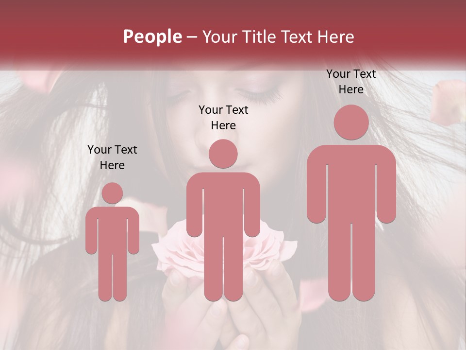 Beauty Female Rose PowerPoint Template
