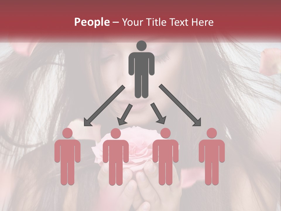Beauty Female Rose PowerPoint Template