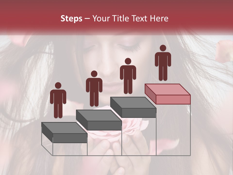 Beauty Female Rose PowerPoint Template