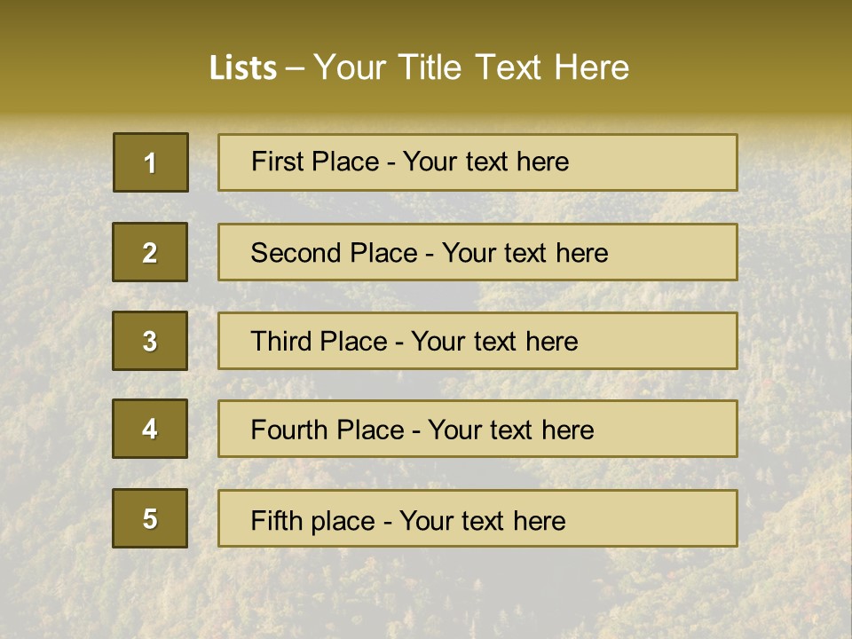 Overlook Park Land PowerPoint Template