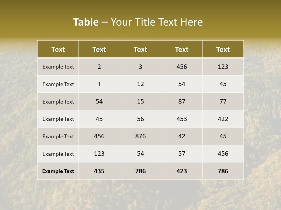 Overlook Park Land PowerPoint Template