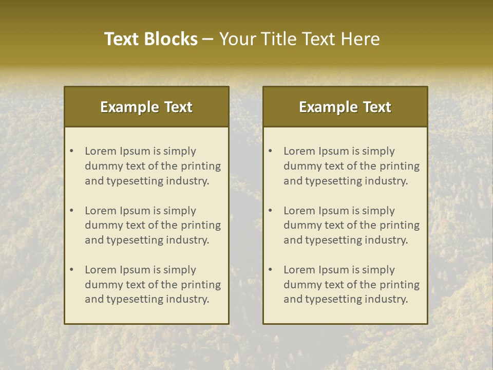 Overlook Park Land PowerPoint Template