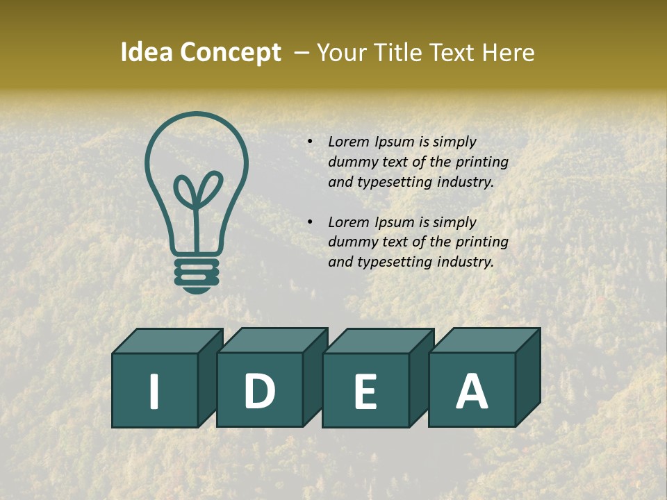 Overlook Park Land PowerPoint Template