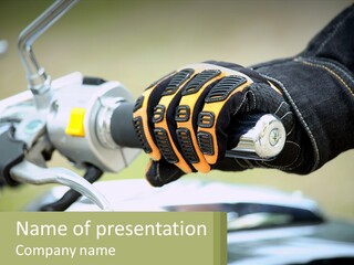 Ride Hand Left PowerPoint Template