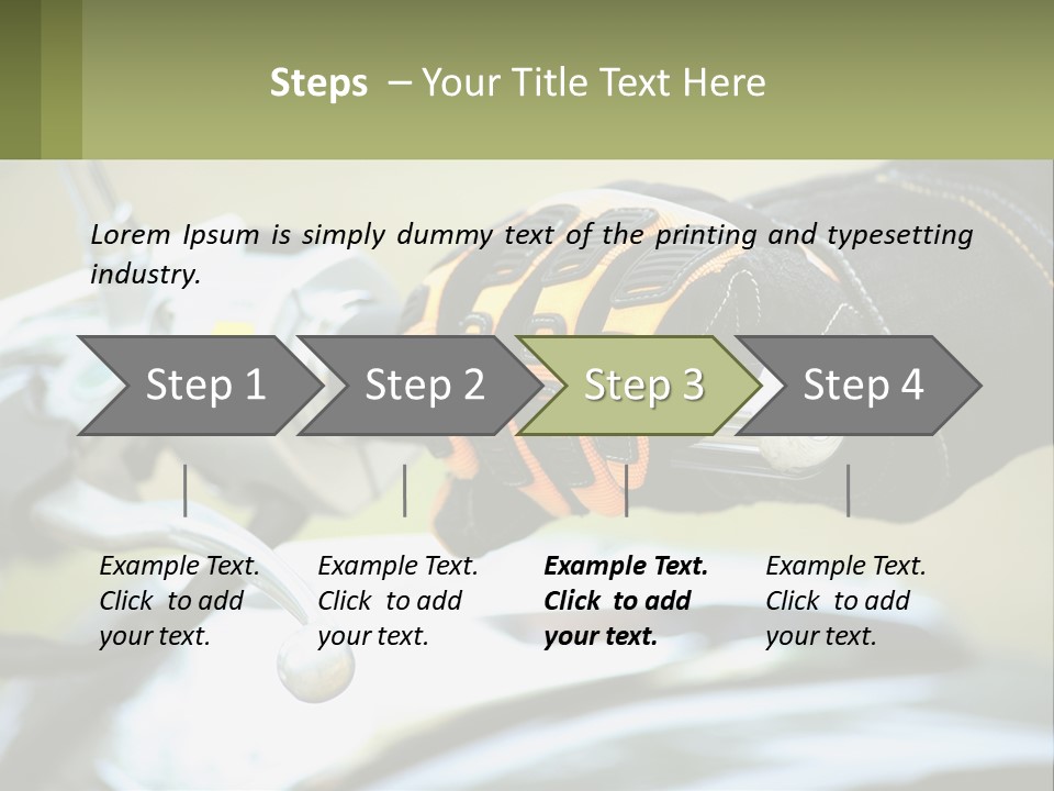 Ride Hand Left PowerPoint Template