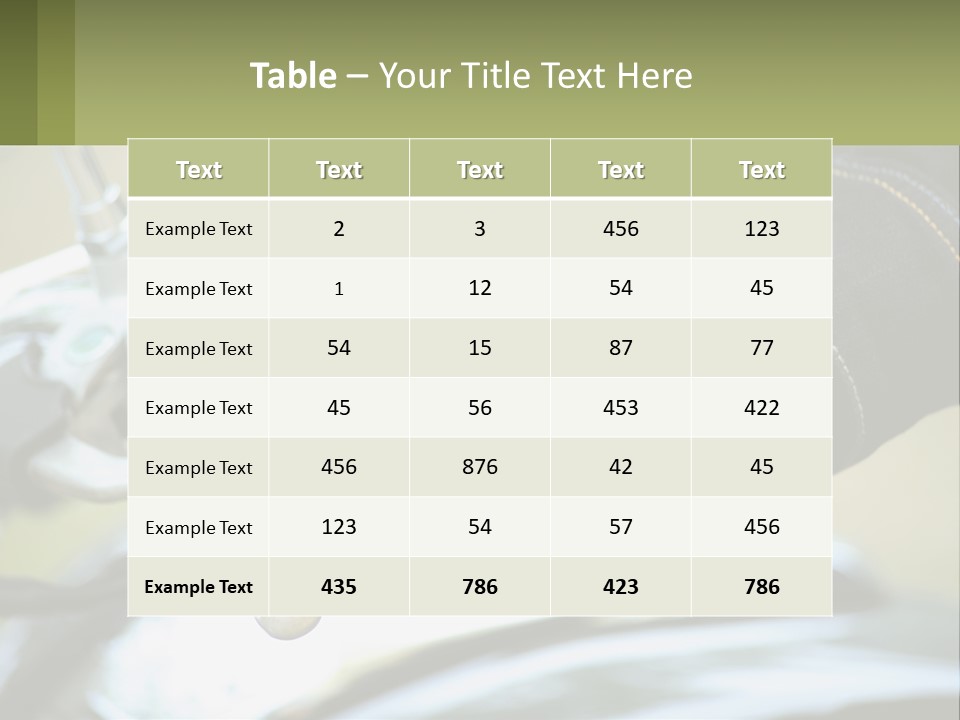 Ride Hand Left PowerPoint Template