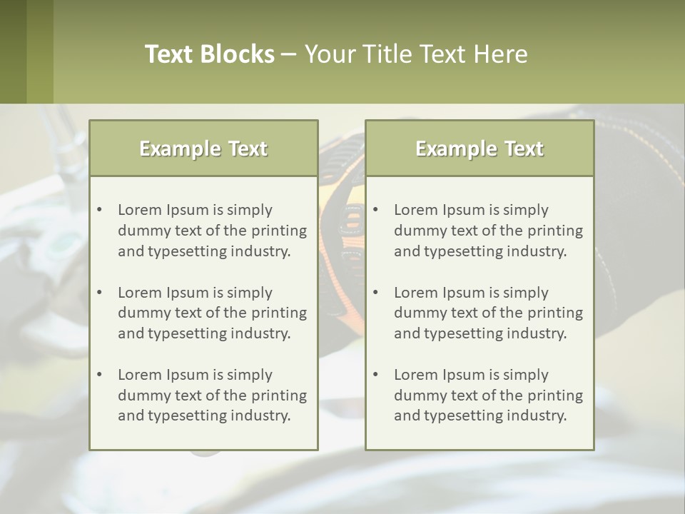 Ride Hand Left PowerPoint Template