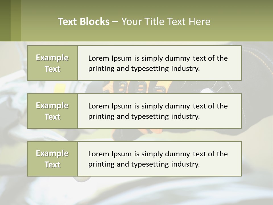Ride Hand Left PowerPoint Template