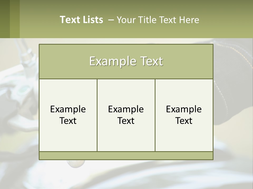 Ride Hand Left PowerPoint Template