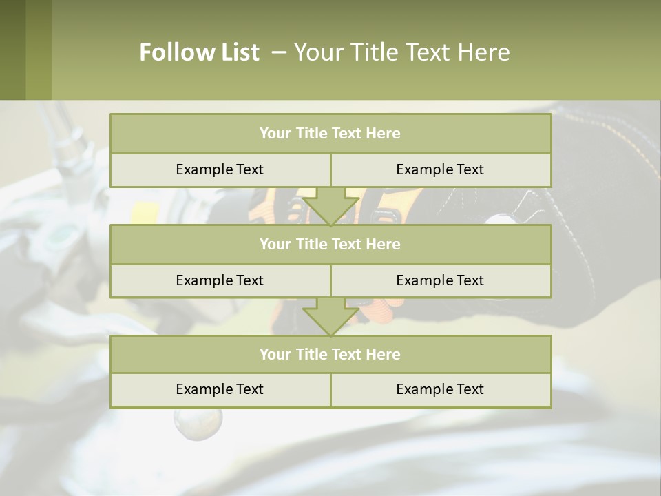 Ride Hand Left PowerPoint Template