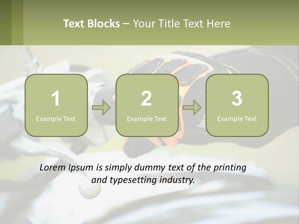 Ride Hand Left PowerPoint Template