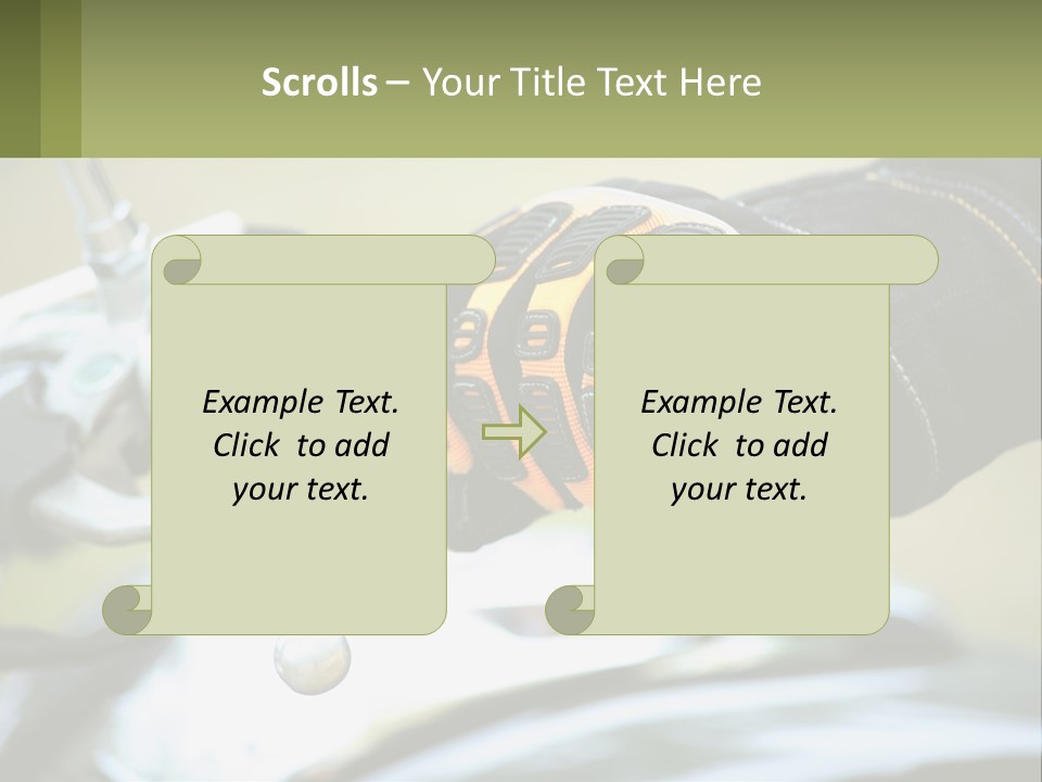 Ride Hand Left PowerPoint Template