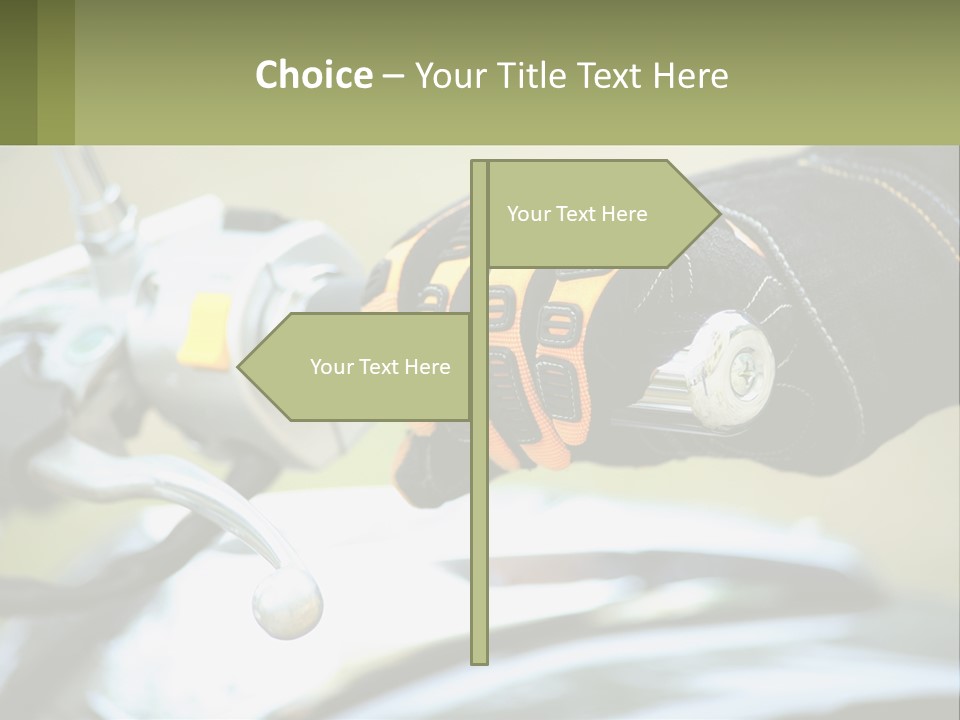 Ride Hand Left PowerPoint Template