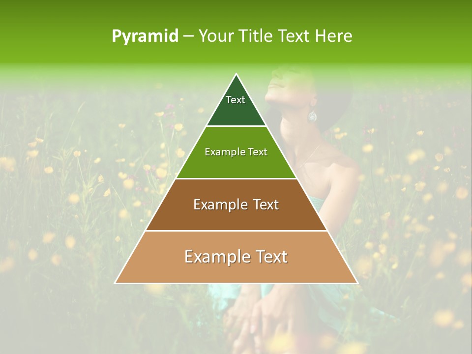 Spring Dreaming Person PowerPoint Template