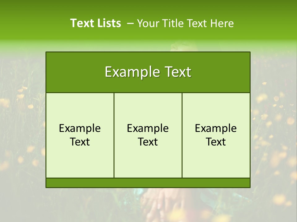 Spring Dreaming Person PowerPoint Template