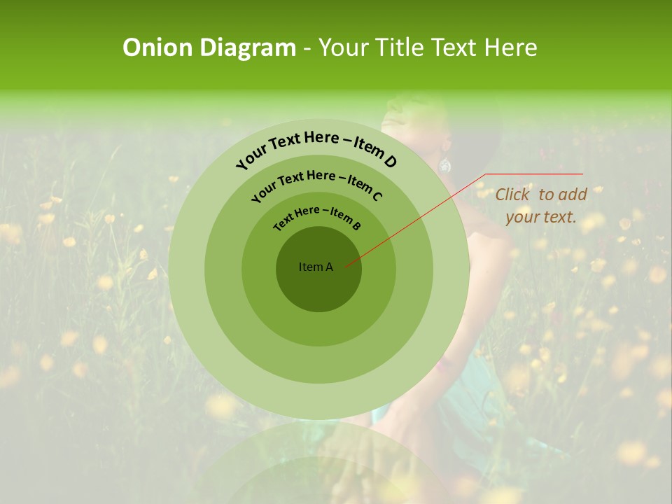 Spring Dreaming Person PowerPoint Template