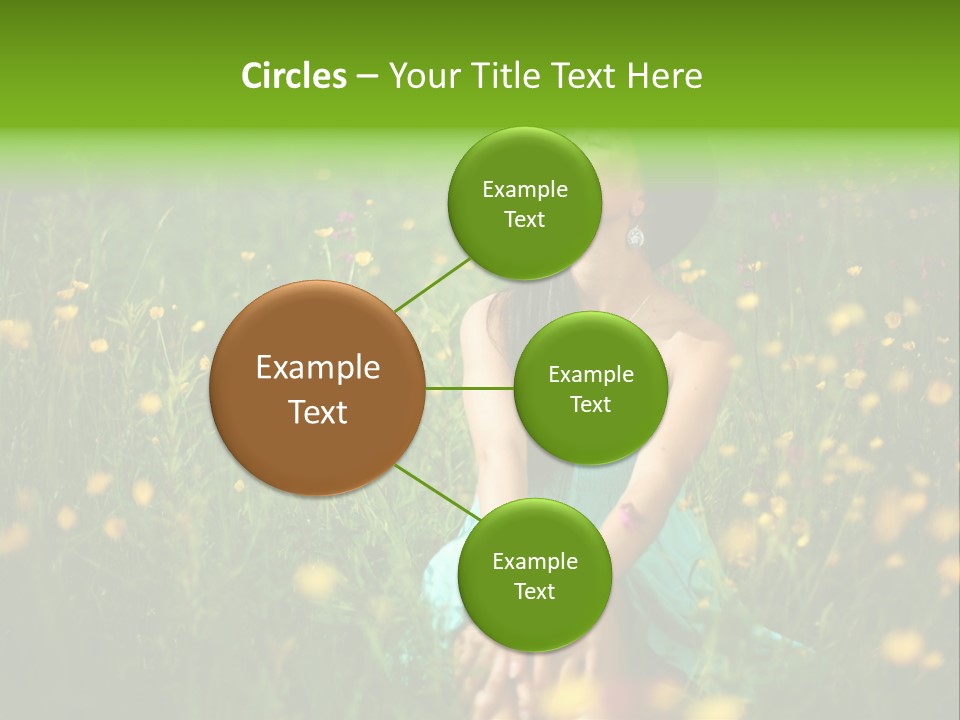 Spring Dreaming Person PowerPoint Template