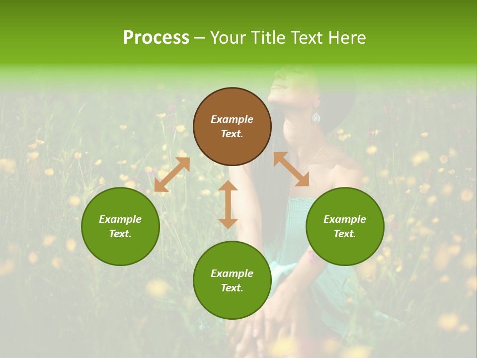Spring Dreaming Person PowerPoint Template