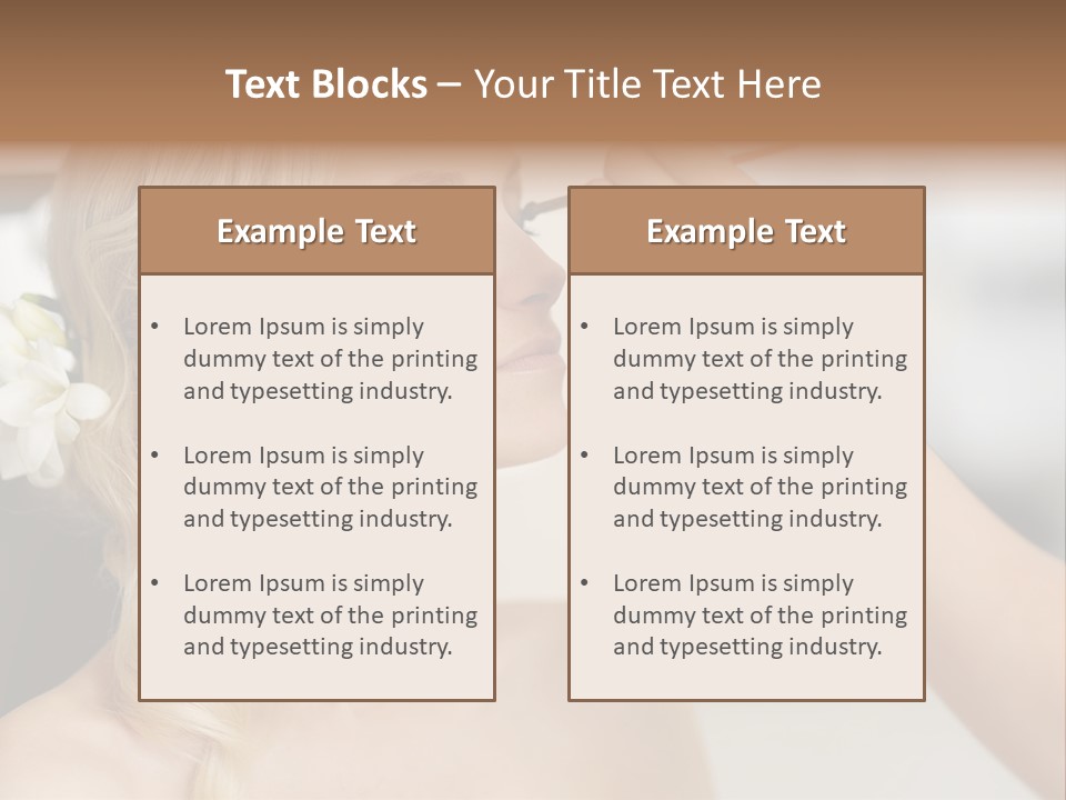 Eye Fashion Preparation PowerPoint Template