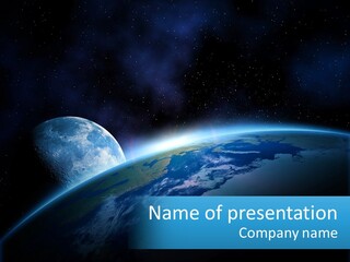 Expansion Sun Earth PowerPoint Template