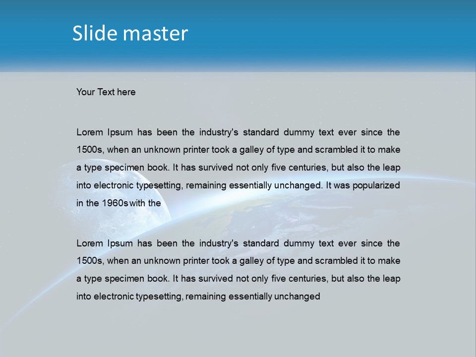 Expansion Sun Earth PowerPoint Template