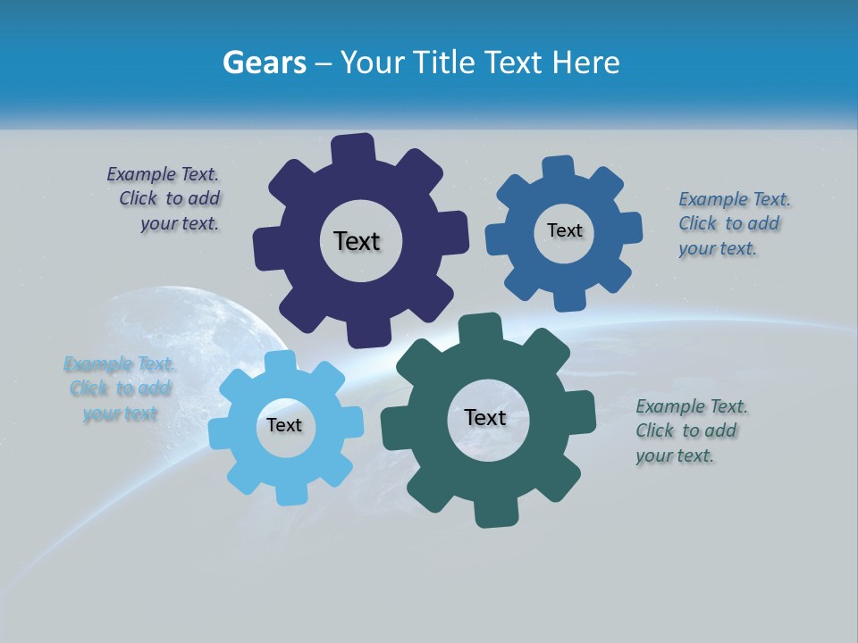 Expansion Sun Earth PowerPoint Template