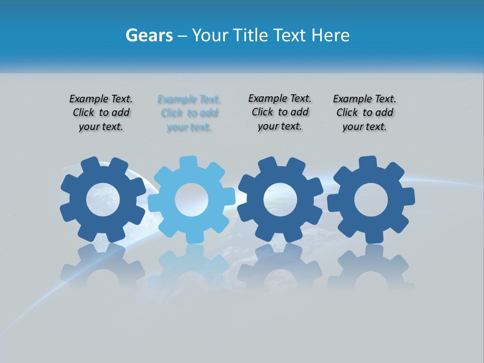 Expansion Sun Earth PowerPoint Template