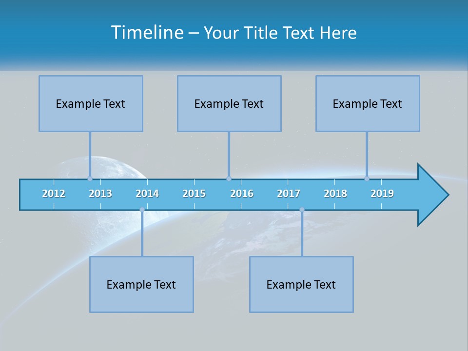 Expansion Sun Earth PowerPoint Template