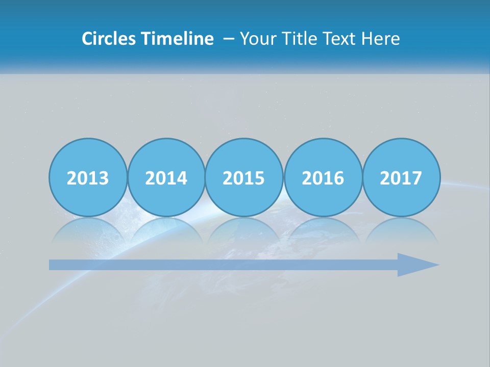 Expansion Sun Earth PowerPoint Template