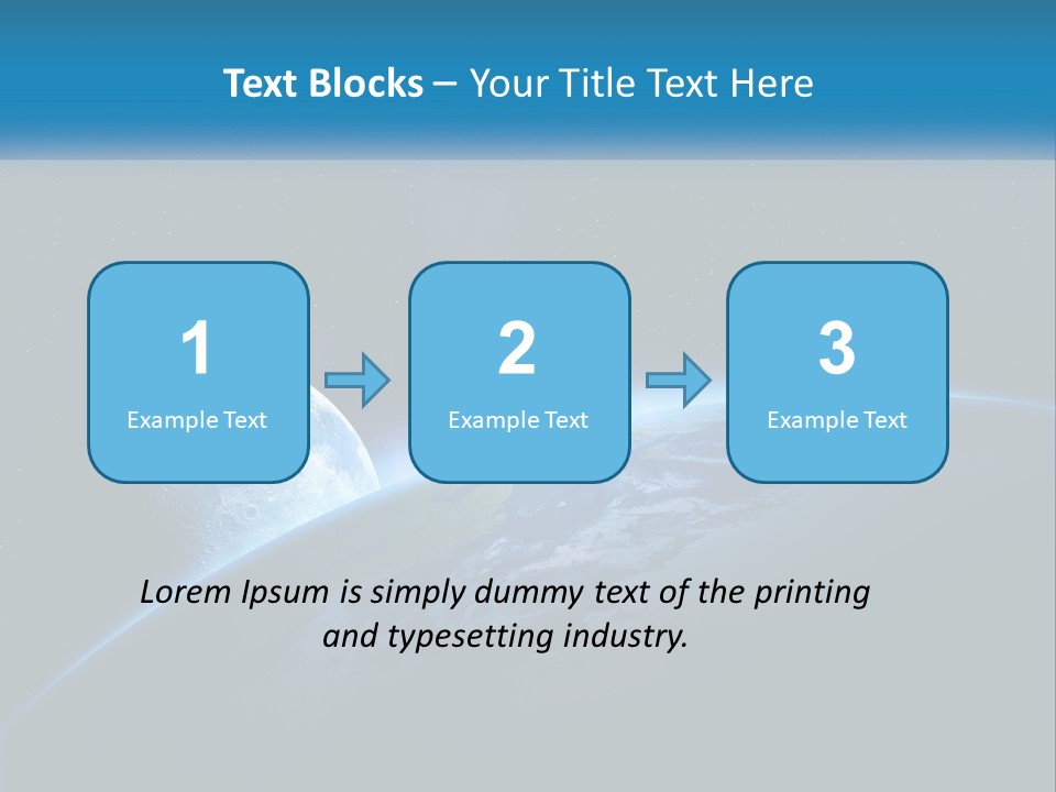 Expansion Sun Earth PowerPoint Template